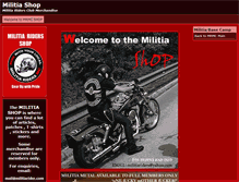 Tablet Screenshot of militiashop.militiarider.com